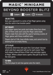 Beyond Booster Blitz (Magic Minigame) [Assassin's Creed Minigame]