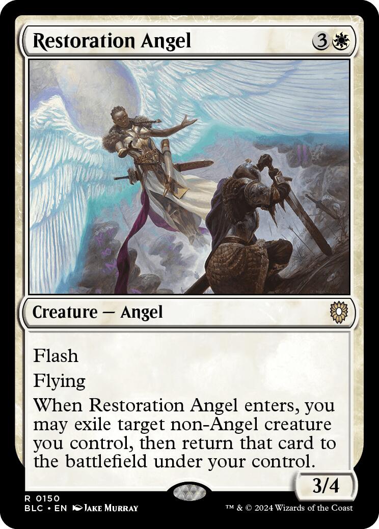 Restoration Angel [Bloomburrow Commander] | Rook's Games and More