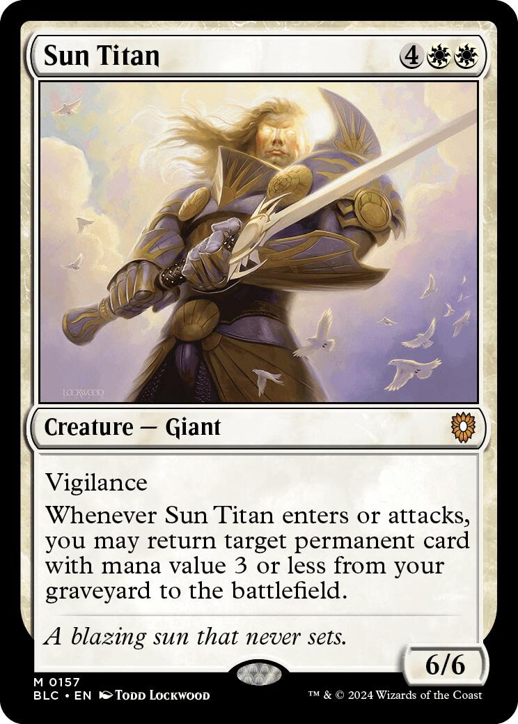 Sun Titan [Bloomburrow Commander] | Rook's Games and More