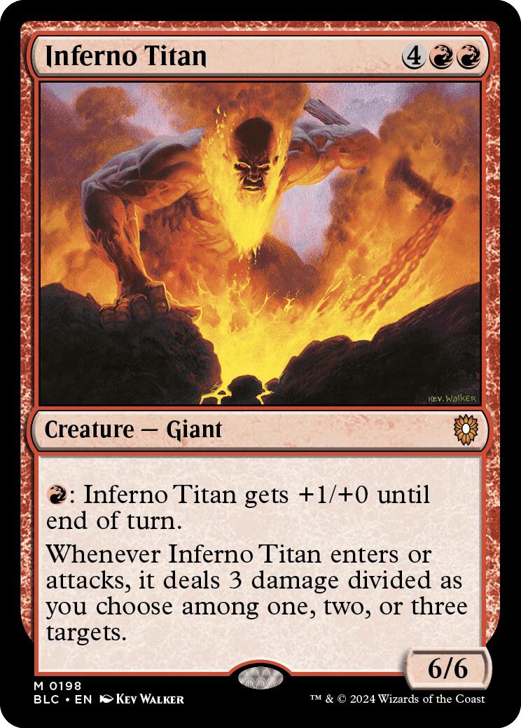 Inferno Titan [Bloomburrow Commander] | Rook's Games and More