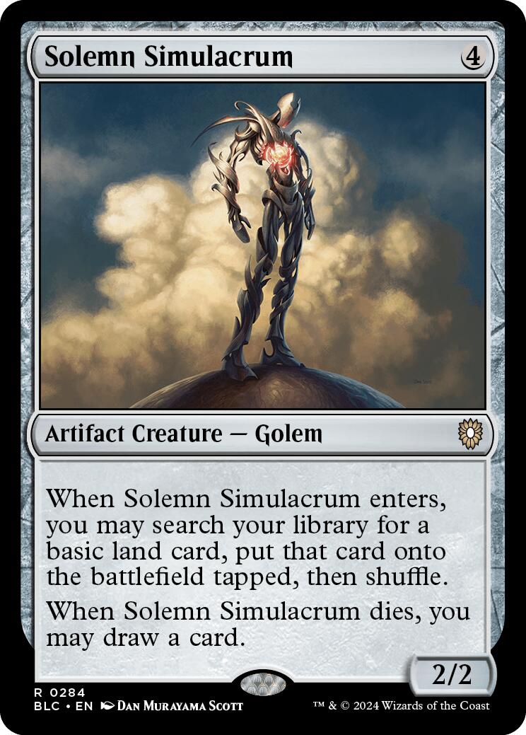 Solemn Simulacrum [Bloomburrow Commander] | Rook's Games and More