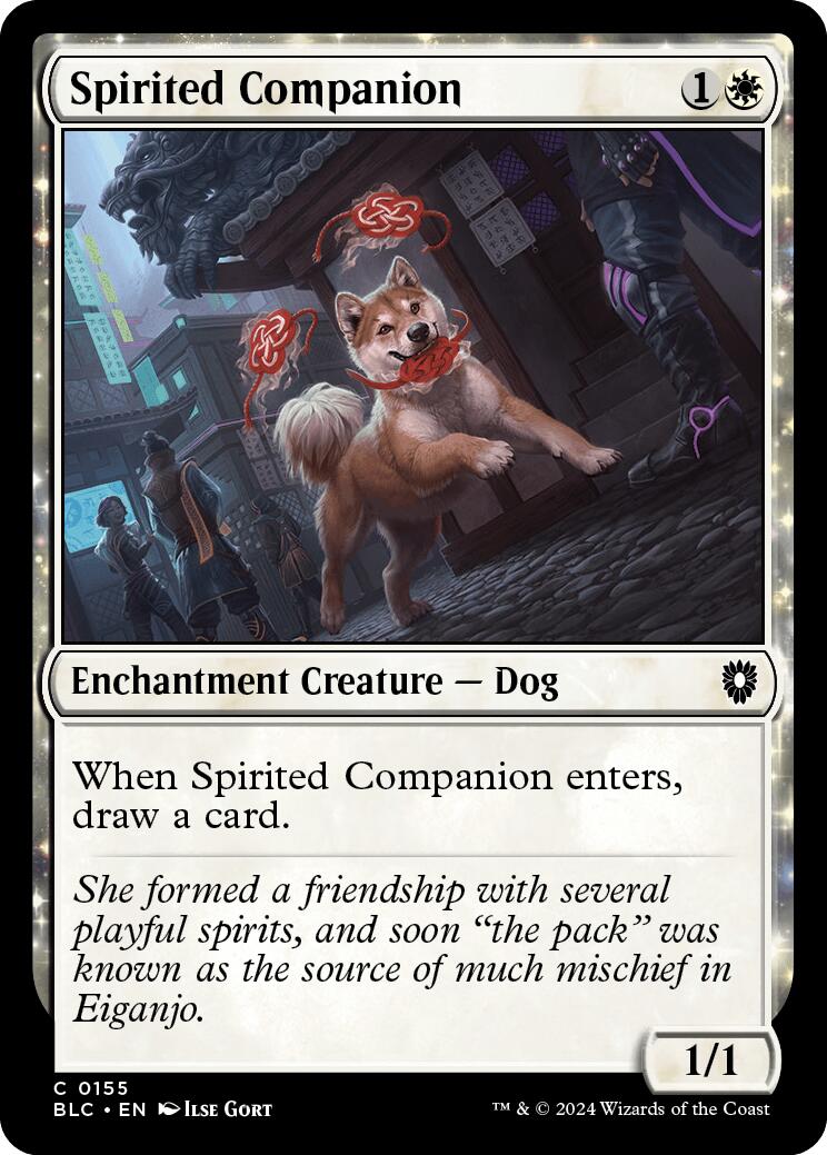 Spirited Companion [Bloomburrow Commander] | Rook's Games and More