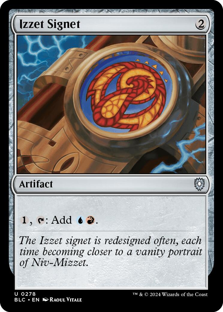 Izzet Signet [Bloomburrow Commander] | Rook's Games and More