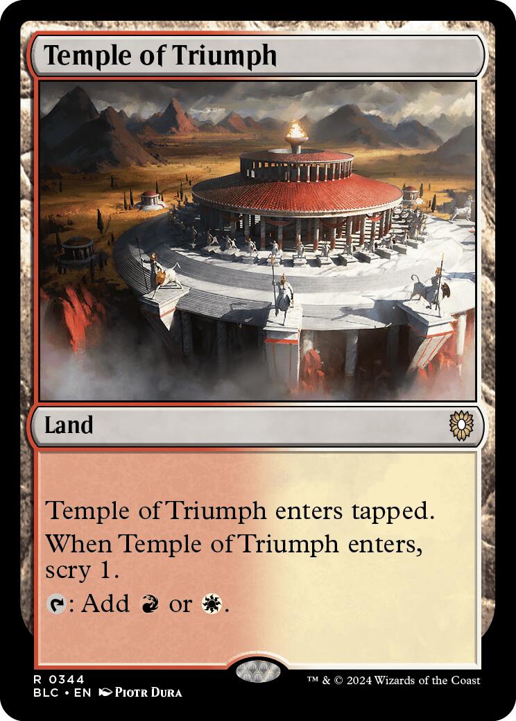 Temple of Triumph [Bloomburrow Commander] | Rook's Games and More