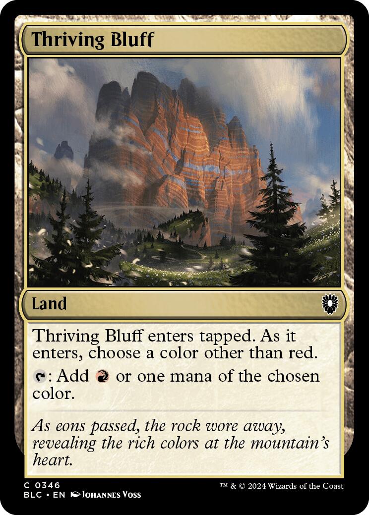 Thriving Bluff [Bloomburrow Commander] | Rook's Games and More