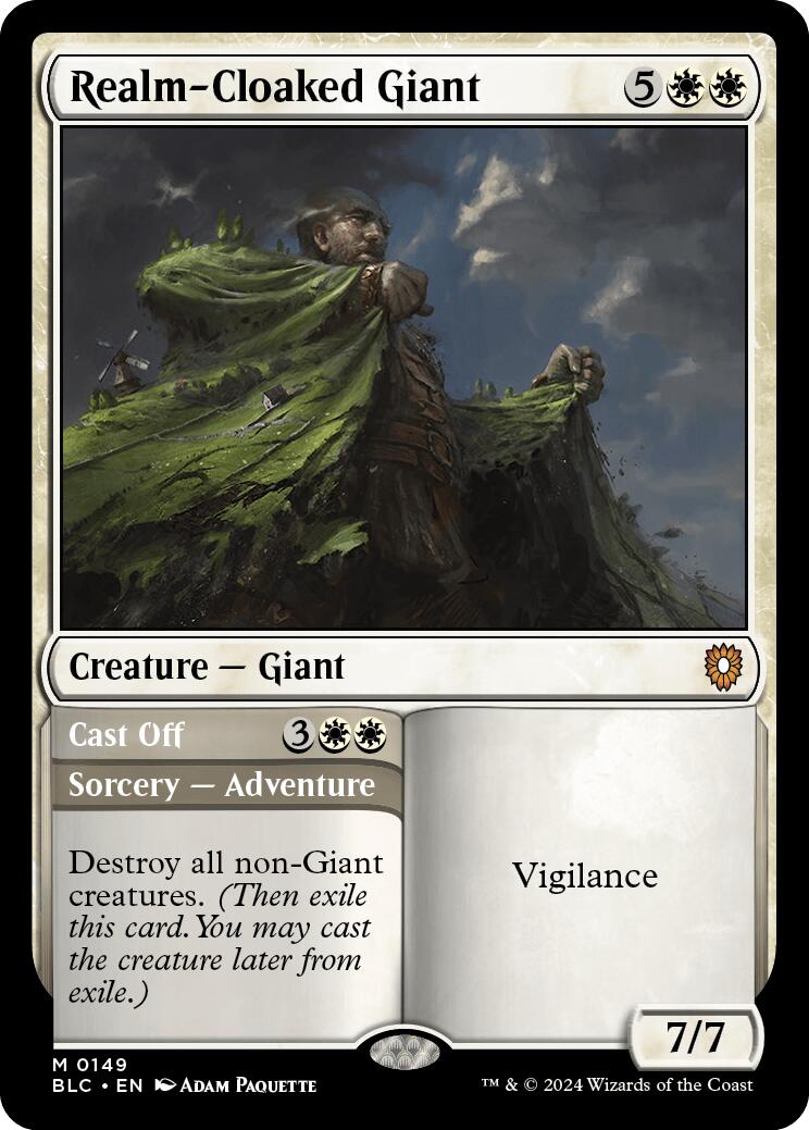 Realm-Cloaked Giant [Bloomburrow Commander] | Rook's Games and More