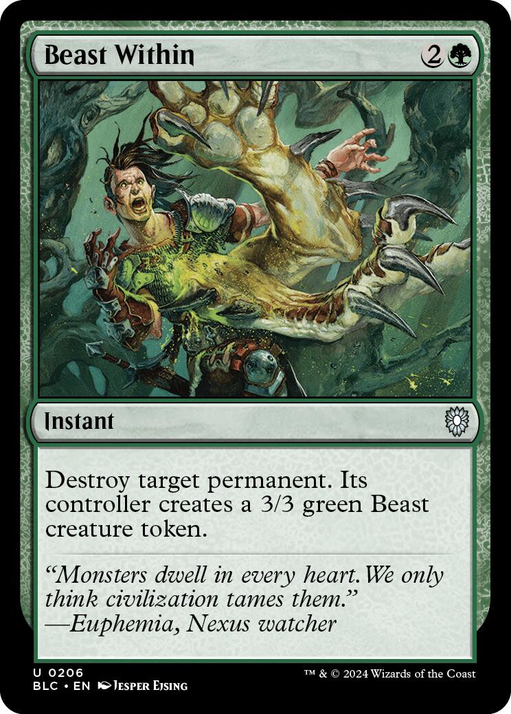 Beast Within [Bloomburrow Commander] | Rook's Games and More