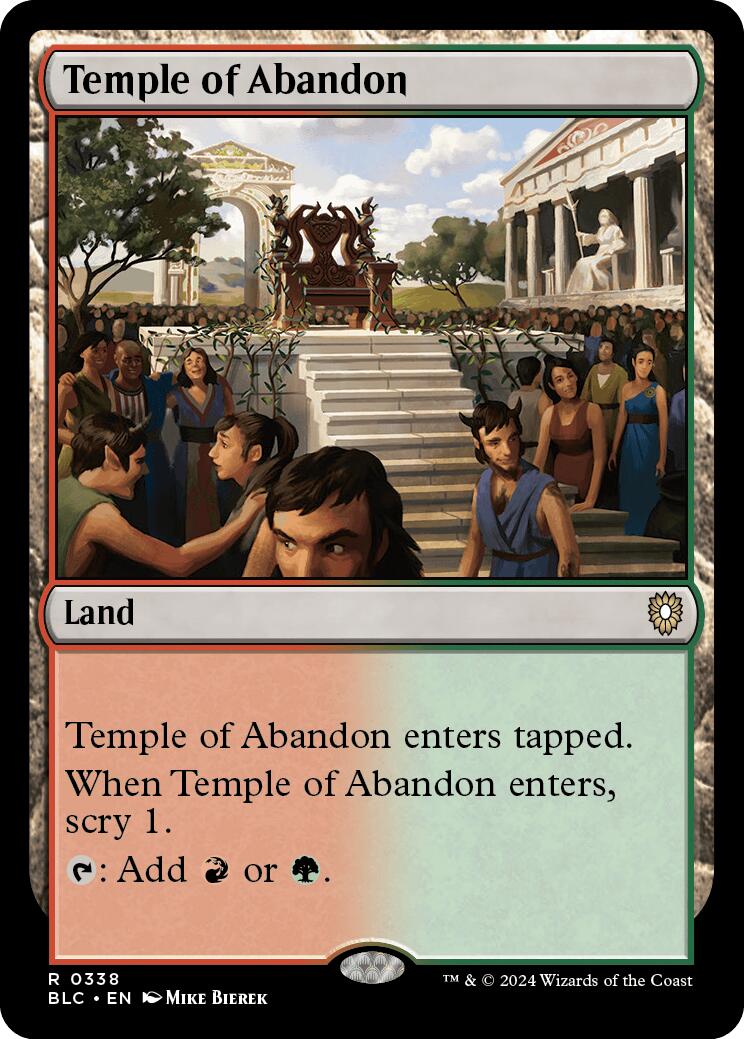 Temple of Abandon [Bloomburrow Commander] | Rook's Games and More