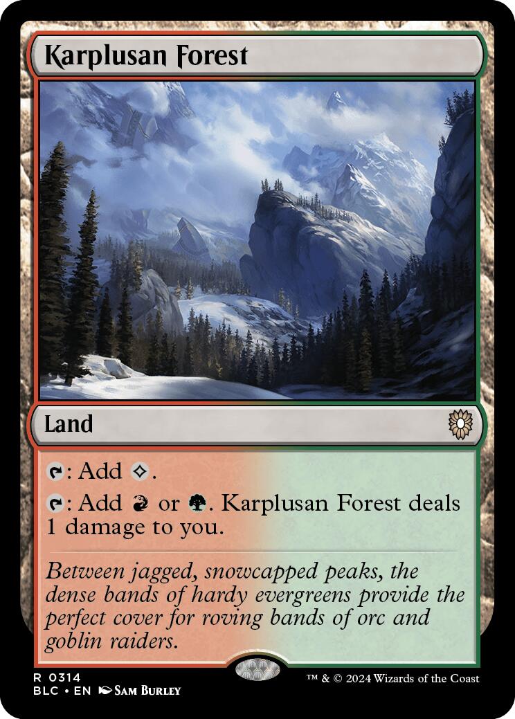 Karplusan Forest [Bloomburrow Commander] | Rook's Games and More