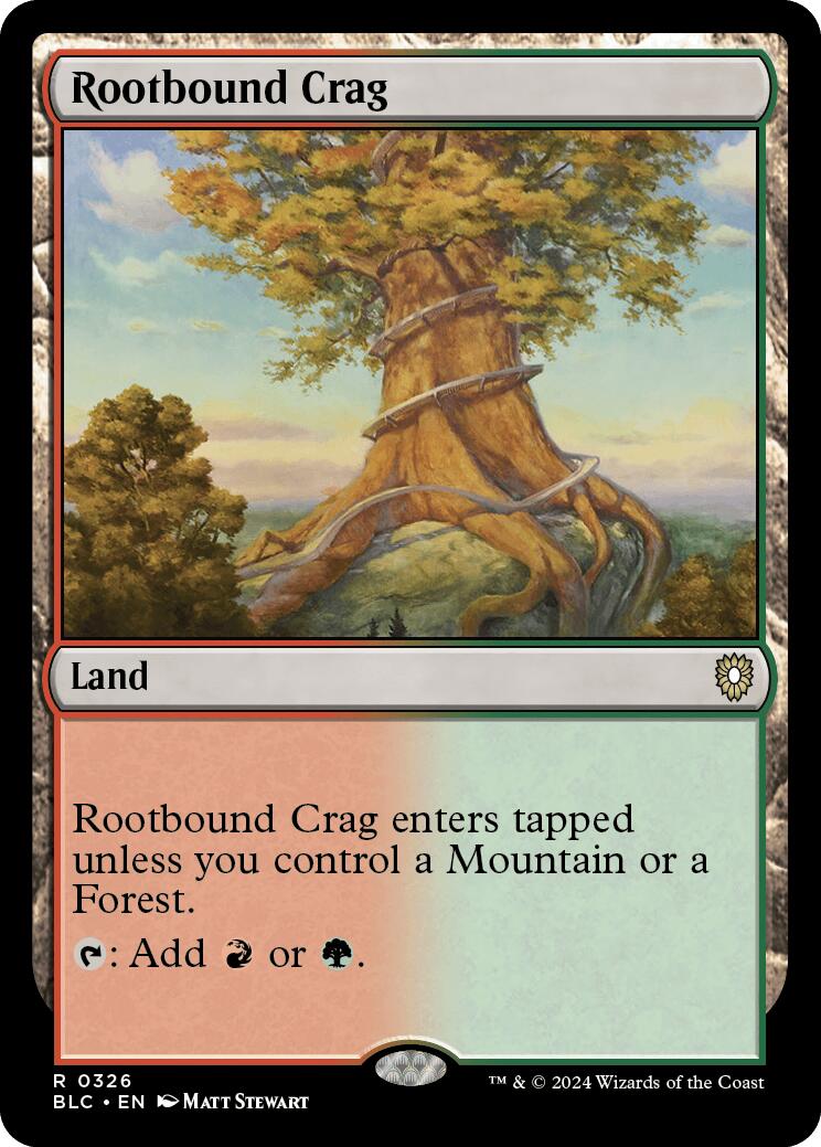 Rootbound Crag [Bloomburrow Commander] | Rook's Games and More