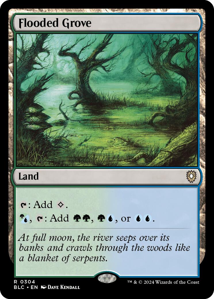 Flooded Grove [Bloomburrow Commander] | Rook's Games and More