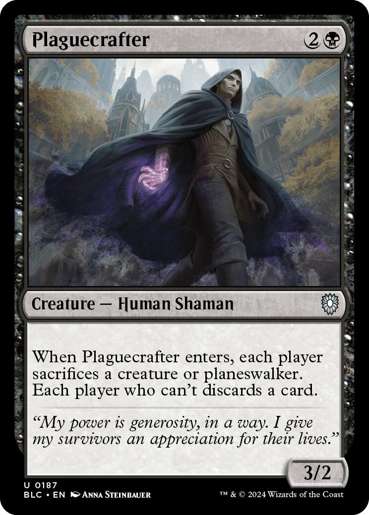 Plaguecrafter [Bloomburrow Commander] | Rook's Games and More