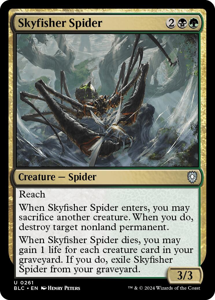 Skyfisher Spider [Bloomburrow Commander] | Rook's Games and More