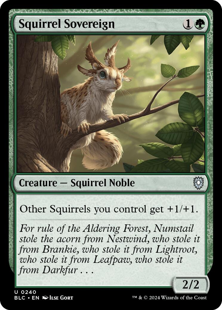 Squirrel Sovereign [Bloomburrow Commander] | Rook's Games and More