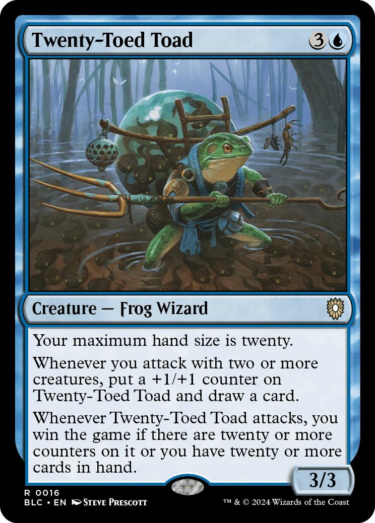 Twenty-Toed Toad [Bloomburrow Commander] | Rook's Games and More