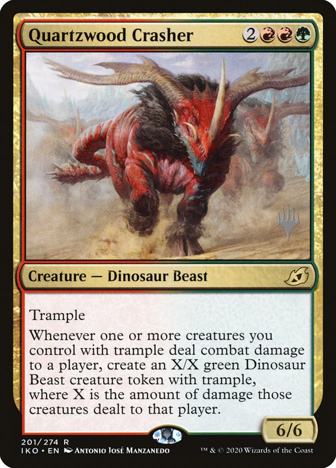 Quartzwood Crasher (Promo Pack) [Ikoria: Lair of Behemoths Promos] | Rook's Games and More