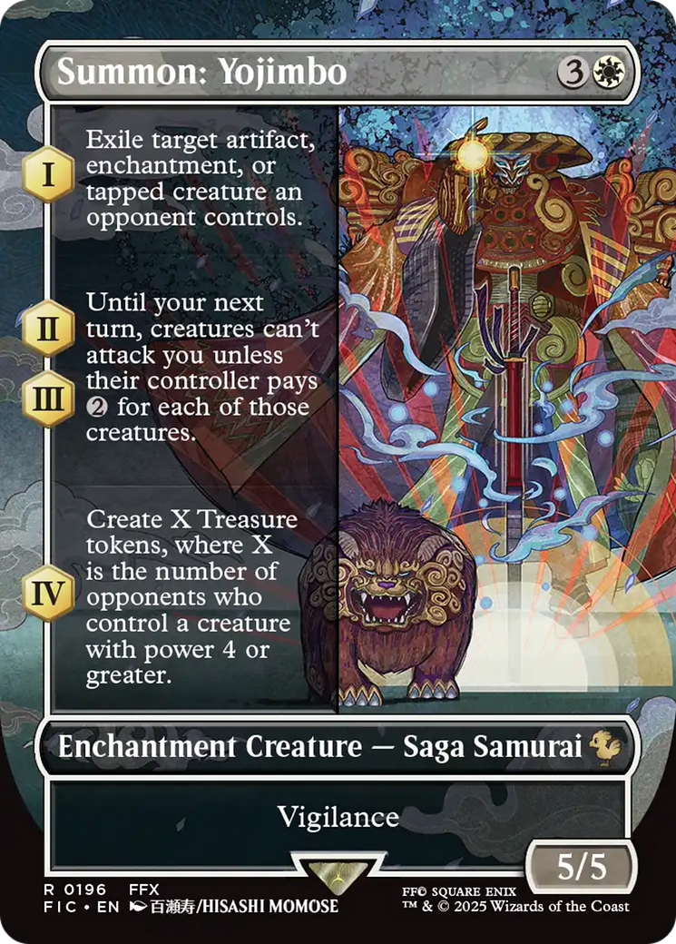 Summon: Yojimbo (Borderless) [FINAL FANTASY Commander] | Rook's Games and More