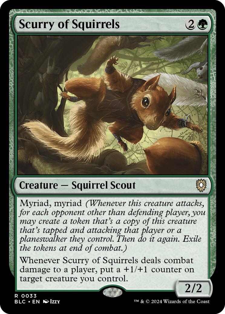 Scurry of Squirrels [Bloomburrow Commander] | Rook's Games and More