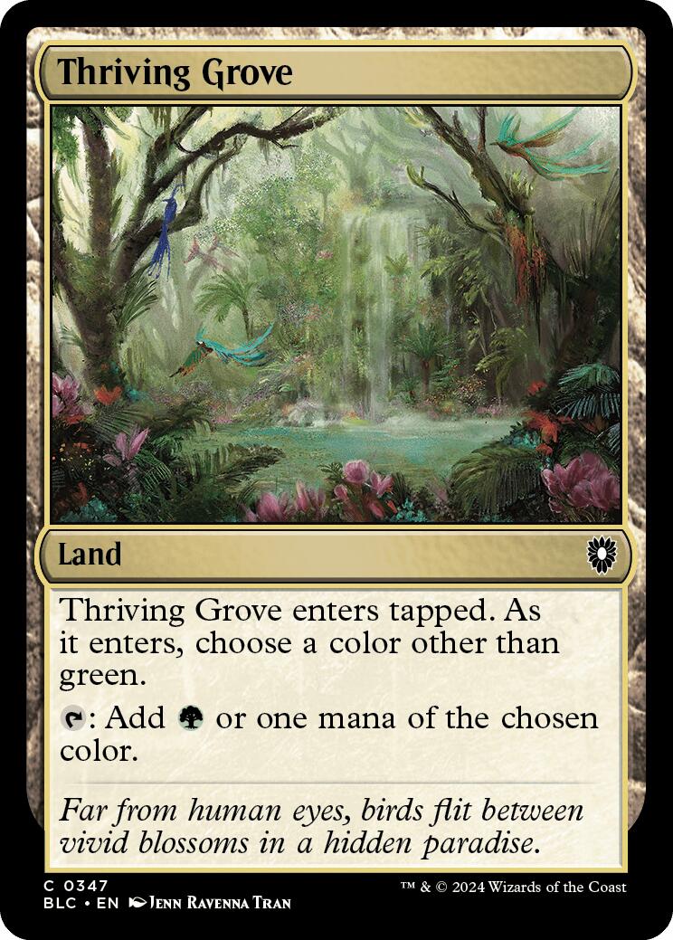 Thriving Grove [Bloomburrow Commander] | Rook's Games and More