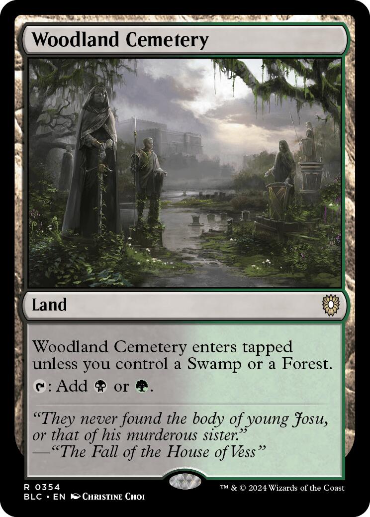 Woodland Cemetery [Bloomburrow Commander] | Rook's Games and More