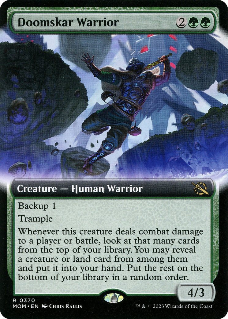 Doomskar Warrior (Extended Art) [March of the Machine] | Rook's Games and More