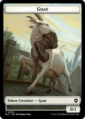 Goat // Wolf (032) Double-Sided Token [Bloomburrow Commander Tokens] | Rook's Games and More