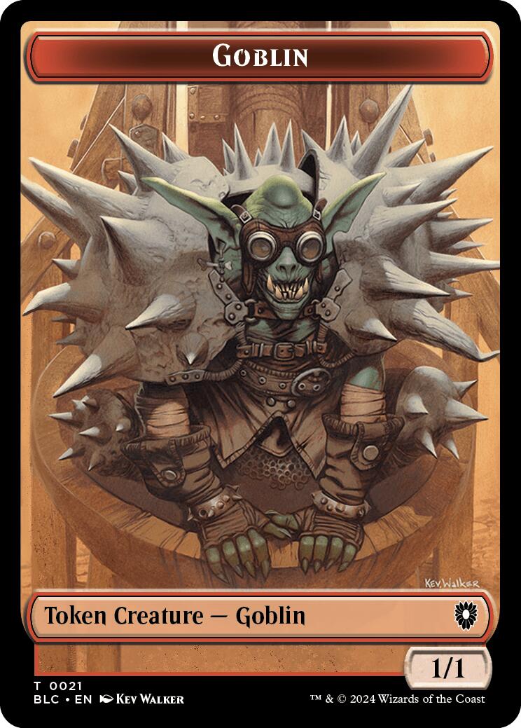 Goblin // Thopter Double-Sided Token [Bloomburrow Commander Tokens] | Rook's Games and More