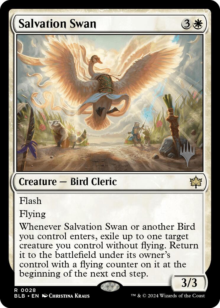 Salvation Swan (Promo Pack) [Bloomburrow Promos] | Rook's Games and More