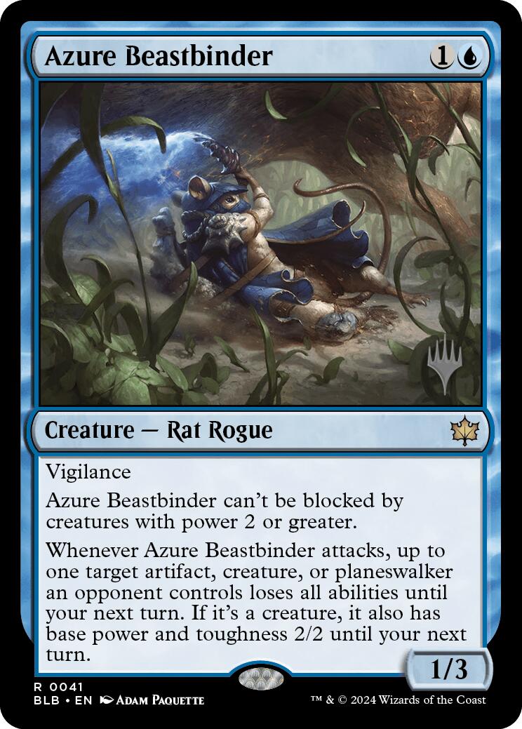 Azure Beastbinder (Promo Pack) [Bloomburrow Promos] | Rook's Games and More