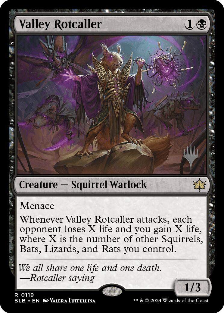 Valley Rotcaller (Promo Pack) [Bloomburrow Promos] | Rook's Games and More