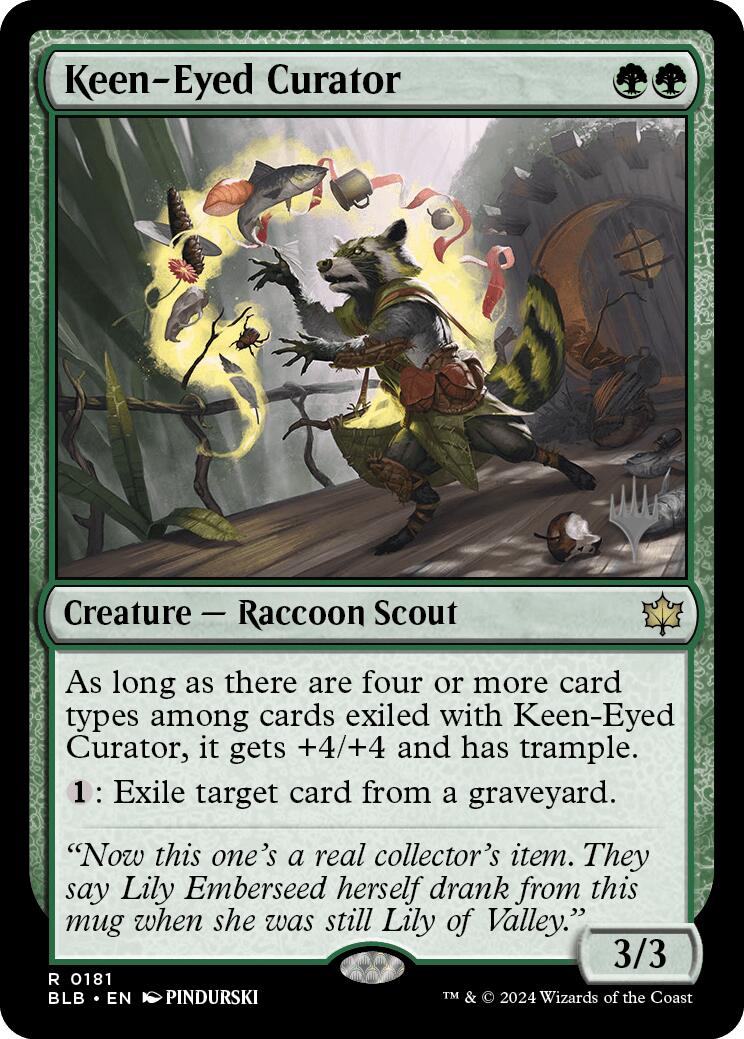 Keen-Eyed Curator (Promo Pack) [Bloomburrow Promos] | Rook's Games and More