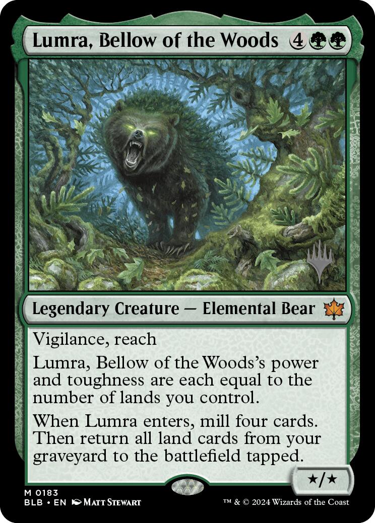 Lumra, Bellow of the Woods (Promo Pack) [Bloomburrow Promos] | Rook's Games and More