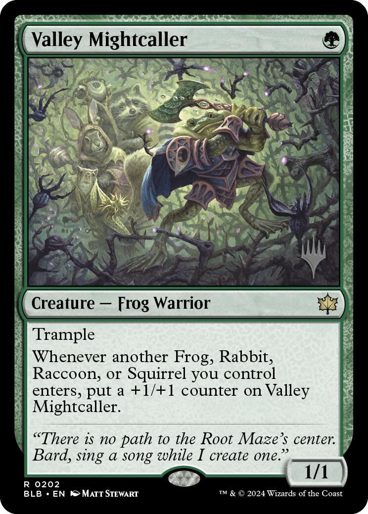 Valley Mightcaller (Promo Pack) [Bloomburrow Promos] | Rook's Games and More