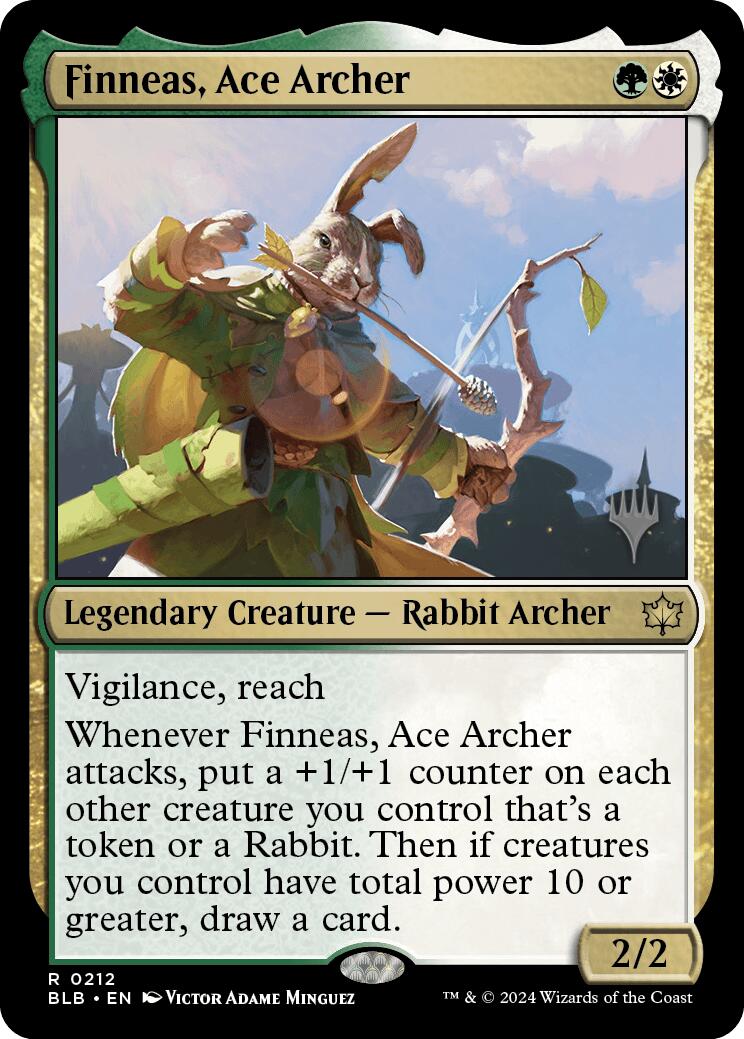 Finneas, Ace Archer (Promo Pack) [Bloomburrow Promos] | Rook's Games and More