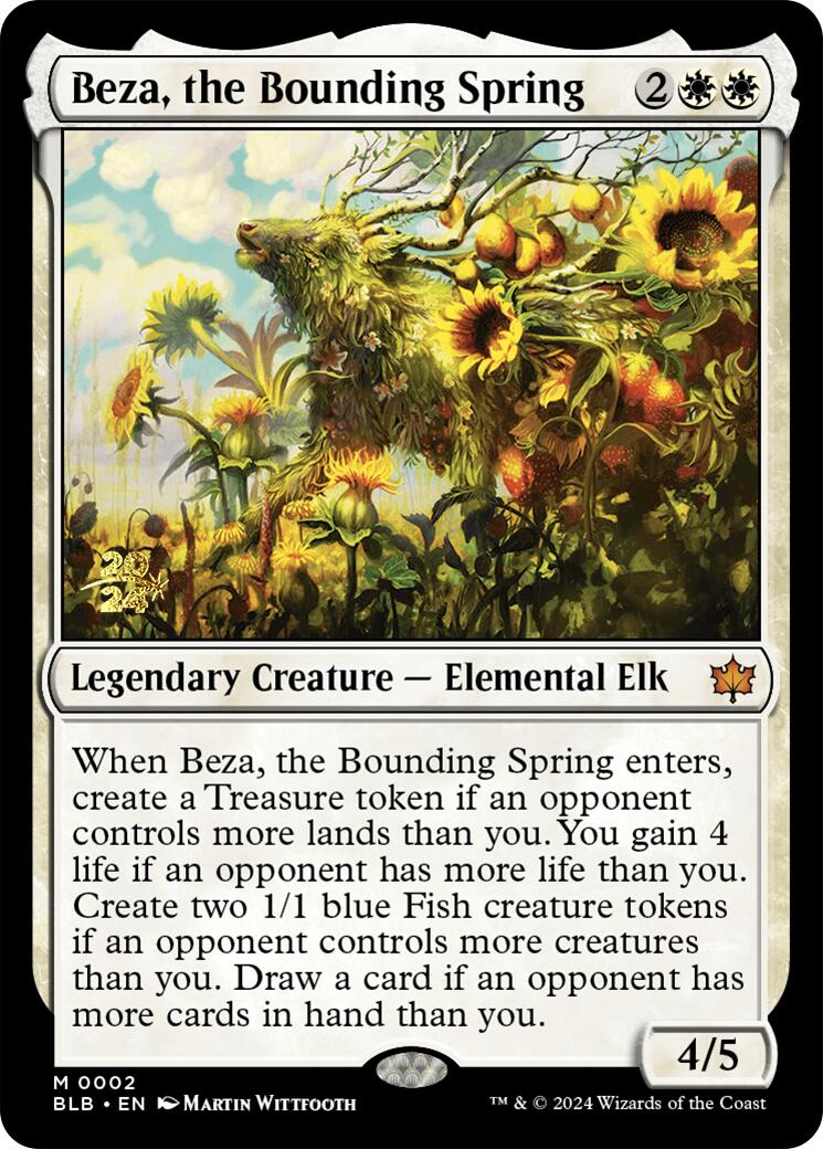 Beza, the Bounding Spring [Bloomburrow Prerelease Promos] | Rook's Games and More