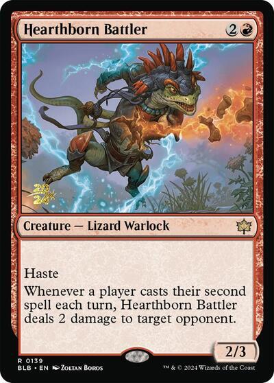 Hearthborn Battler [Bloomburrow Prerelease Promos] | Rook's Games and More