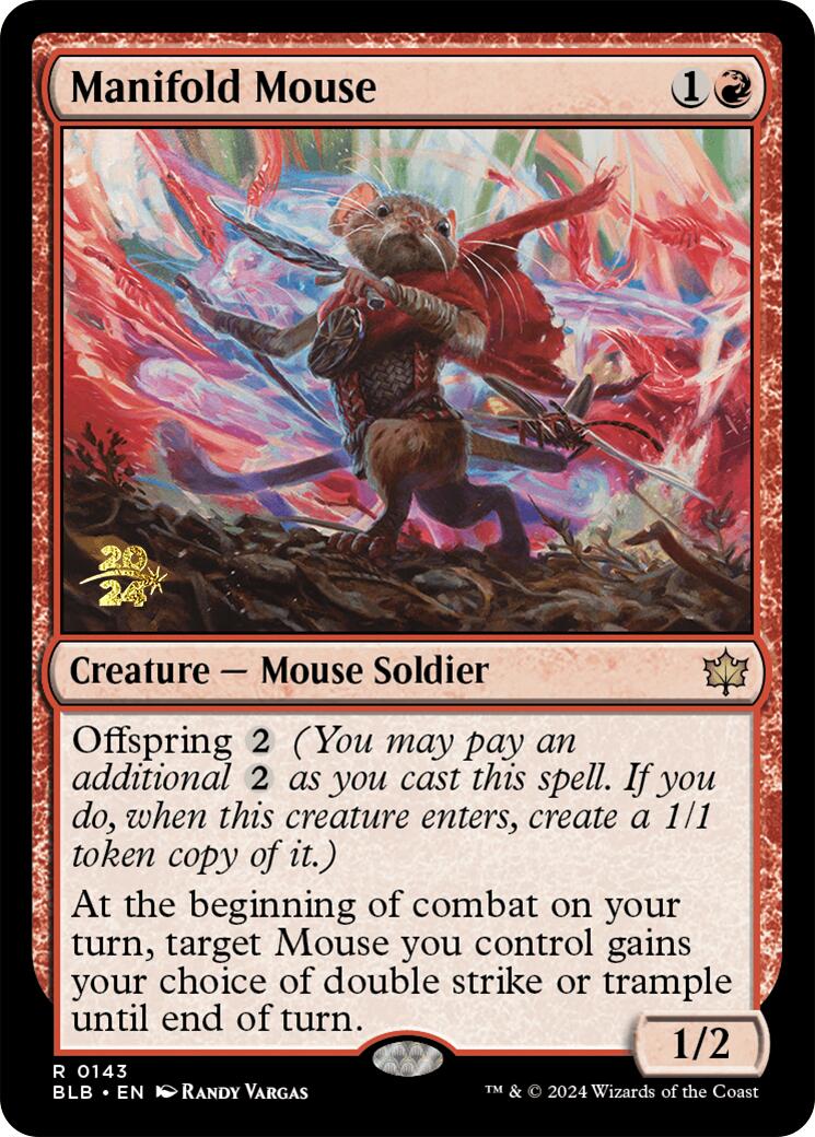 Manifold Mouse [Bloomburrow Prerelease Promos] | Rook's Games and More