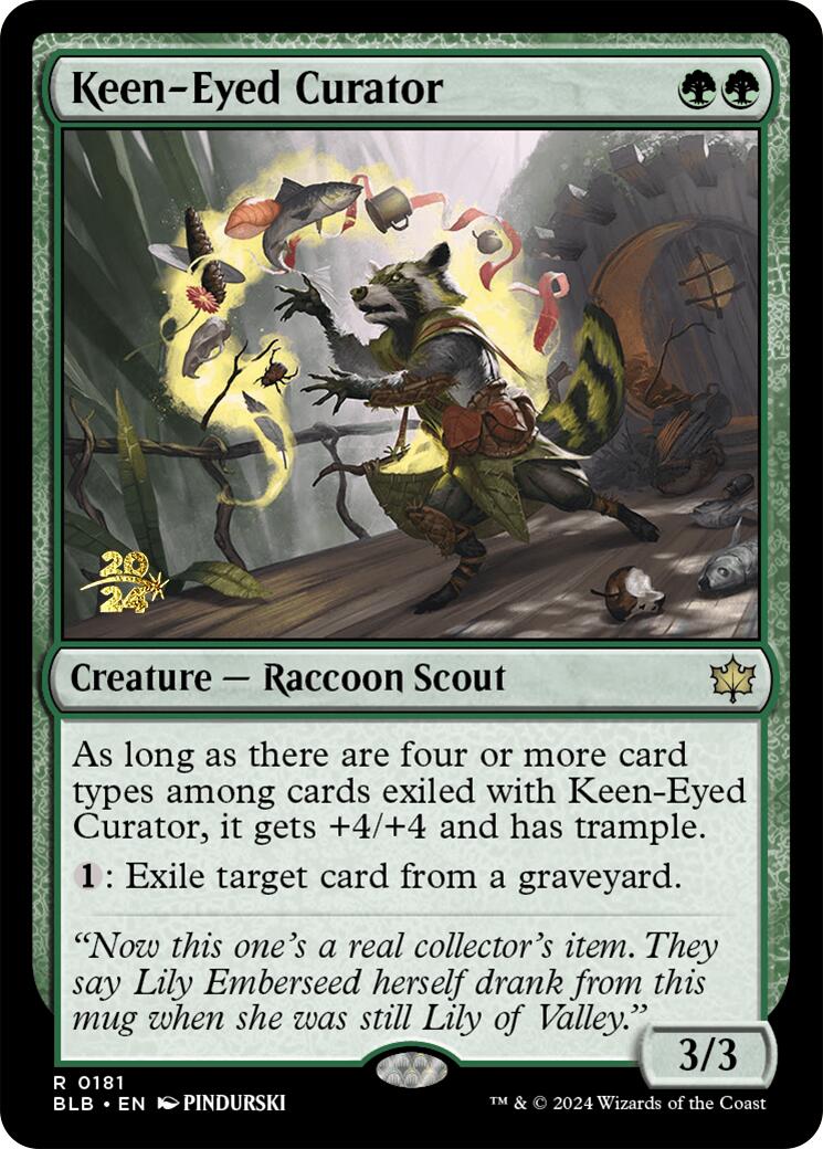 Keen-Eyed Curator [Bloomburrow Prerelease Promos] | Rook's Games and More