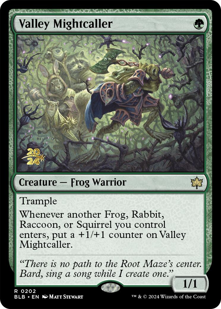 Valley Mightcaller [Bloomburrow Prerelease Promos] | Rook's Games and More