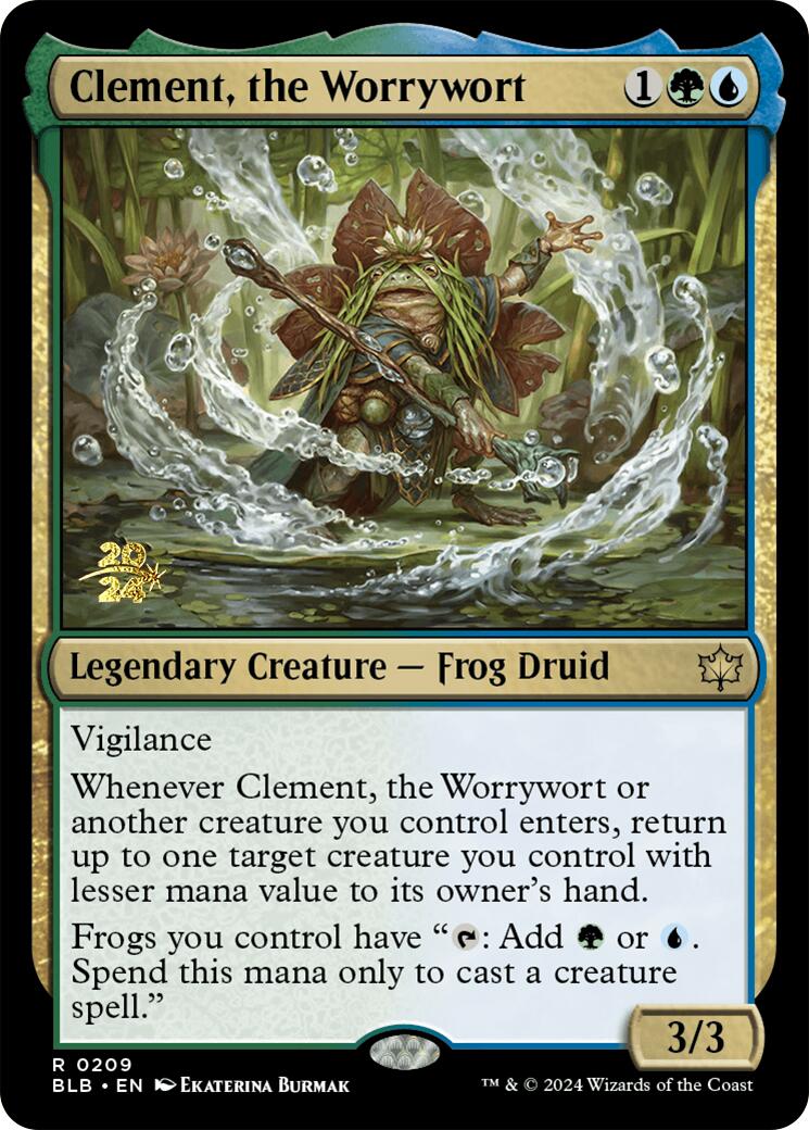 Clement, the Worrywort [Bloomburrow Prerelease Promos] | Rook's Games and More