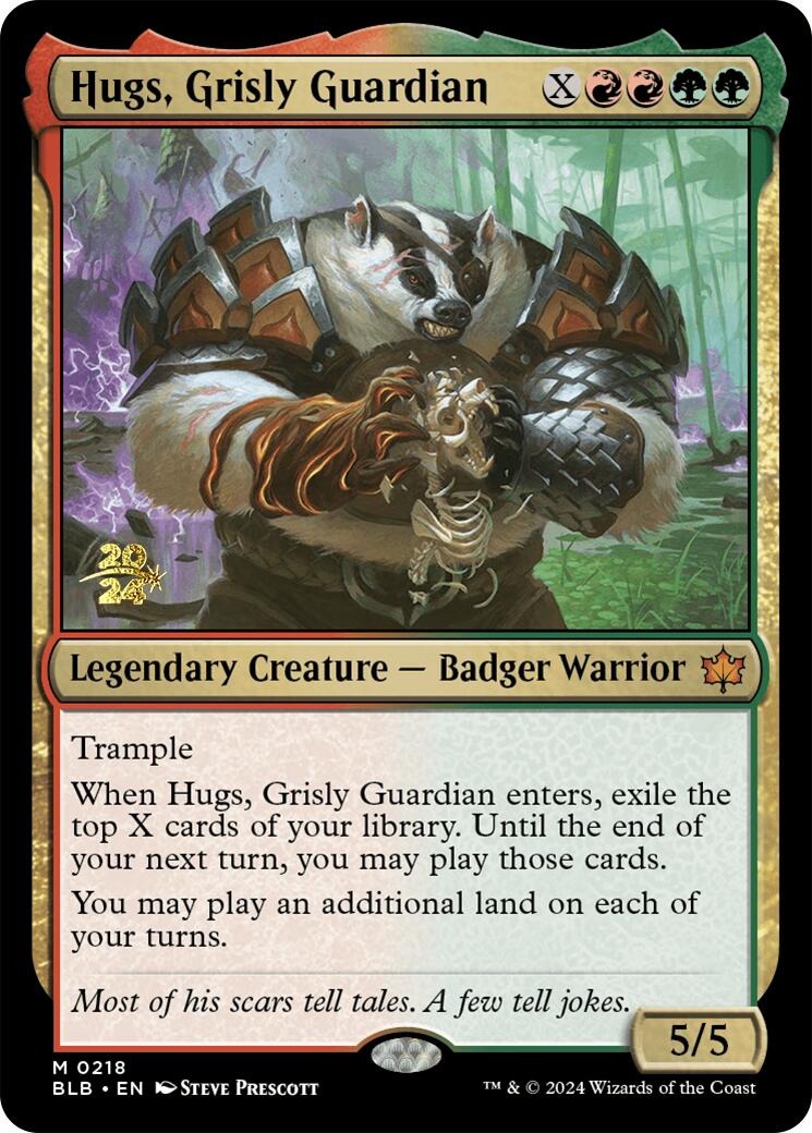 Hugs, Grisly Guardian [Bloomburrow Prerelease Promos] | Rook's Games and More