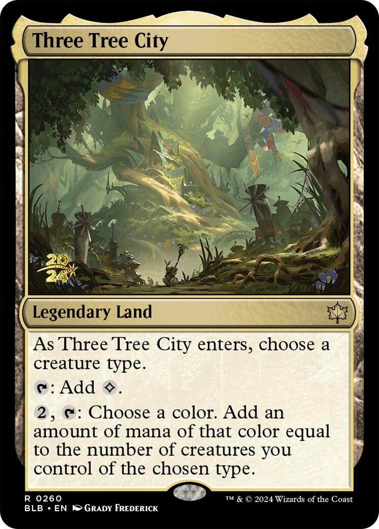 Three Tree City [Bloomburrow Prerelease Promos] | Rook's Games and More