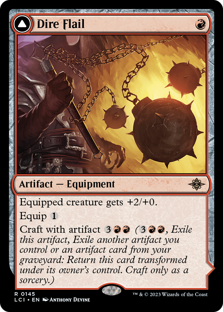 Dire Flail [The Lost Caverns of Ixalan] | Rook's Games and More