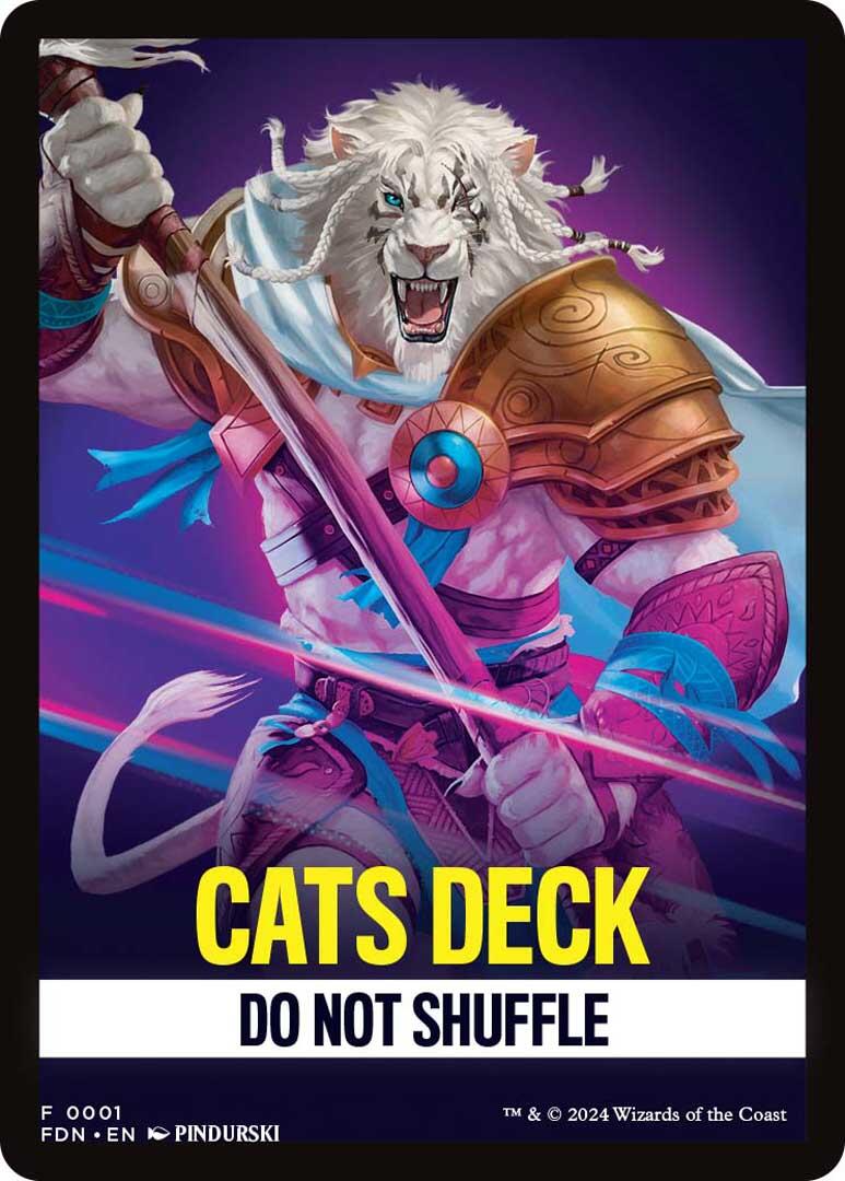 Cats Deck Theme Card [Foundations] | Rook's Games and More