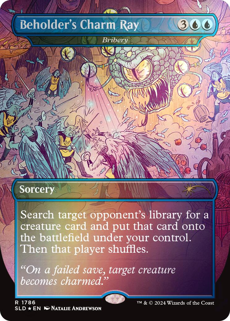 Beholder's Charm Ray - Bribery (Rainbow Foil) [Secret Lair Drop Series] | Rook's Games and More