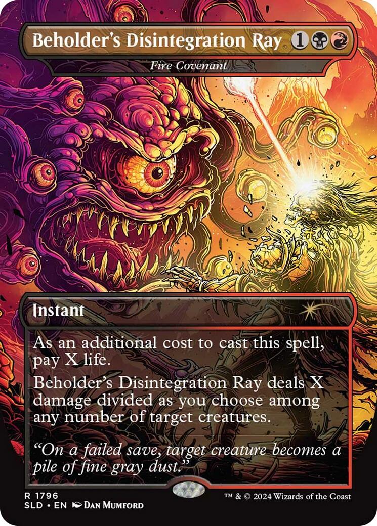 Beholder's Disintegration Ray - Fire Covenant [Secret Lair Drop Series] | Rook's Games and More