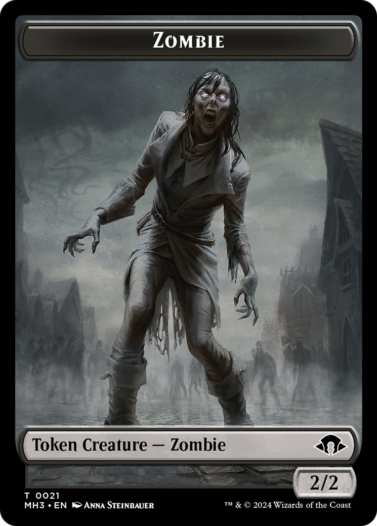 Zombie Token [Modern Horizons 3 Tokens] | Rook's Games and More