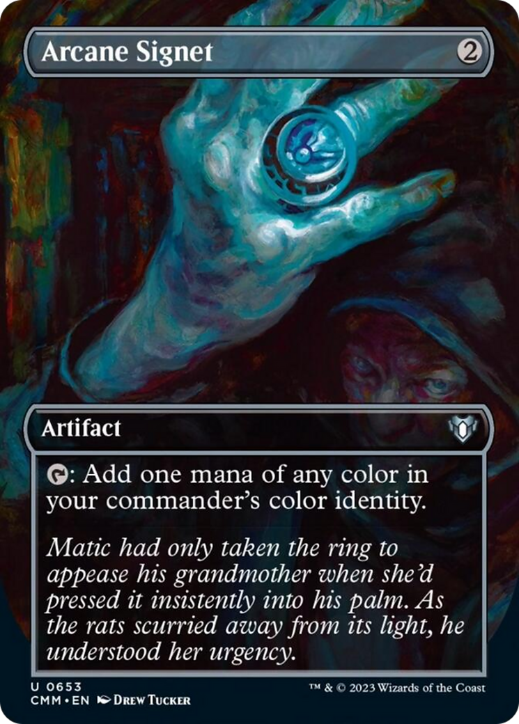 Arcane Signet (Borderless Alternate Art) [Commander Masters] | Rook's Games and More