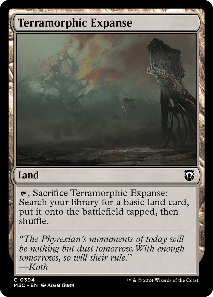 Terramorphic Expanse (Ripple Foil) [Modern Horizons 3 Commander] | Rook's Games and More