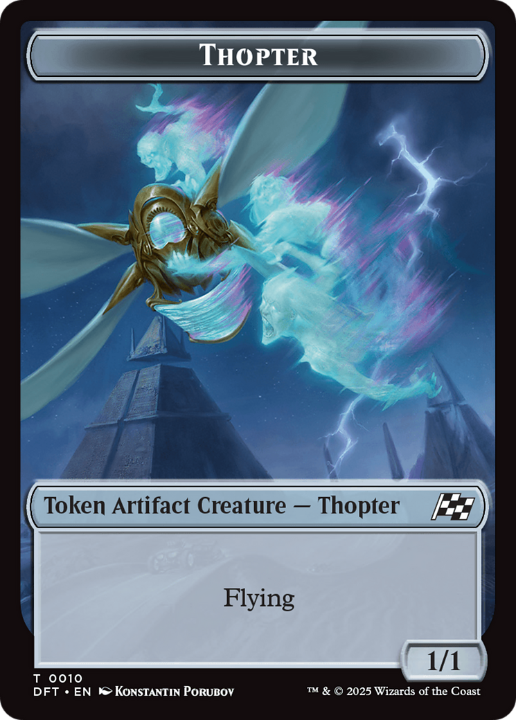 Goblin // Thopter (0010) Double-Sided Token [Aetherdrift Tokens] | Rook's Games and More